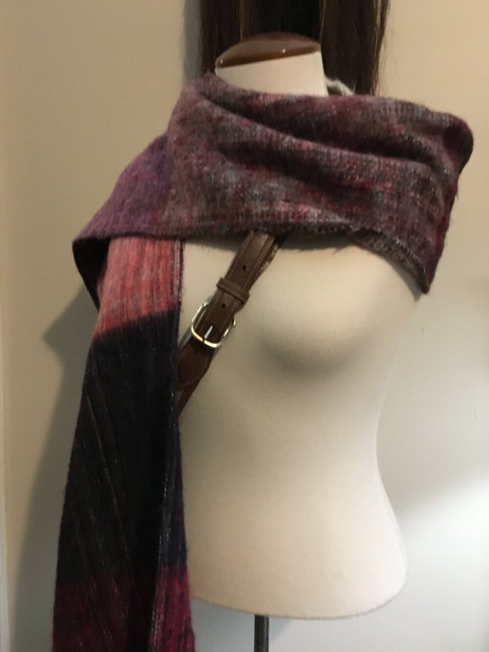 Cozy Tresart Cache Alpaca Wool Multicolour Striped Tasseled Scarf